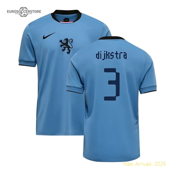 2025-2026 Netherlands Womens Team Away Shirt (Kids) (Dijkstra 3)-Vantage Point Soccer