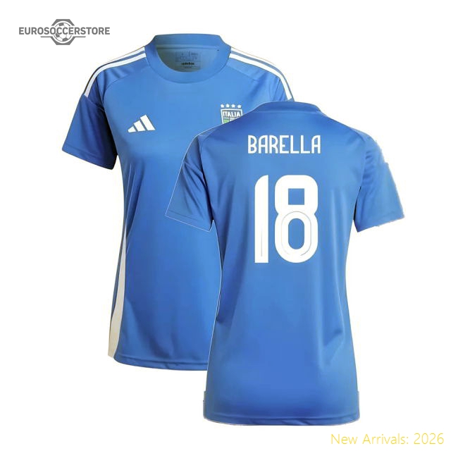 2024-2025 Italy Home Fan Jersey (Ladies) (BARELLA 18)-Vantage Point Soccer
