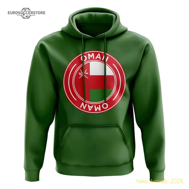 Oman Football Badge Hoodie (Green)-Vantage Point Soccer
