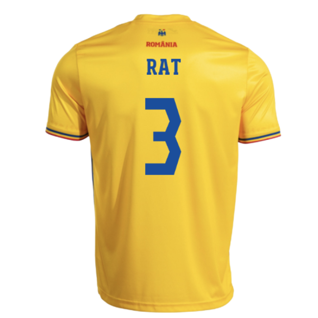 2025-2026 Romania Home Replica Shirt (Kids) (Rat 3)-Vantage Point Soccer