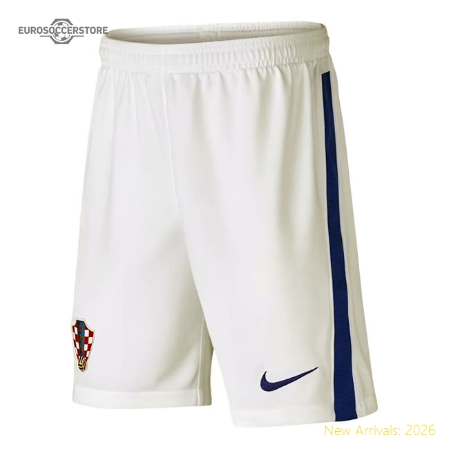 2020-2021 Croatia Home Shorts (White) - Kids-Vantage Point Soccer