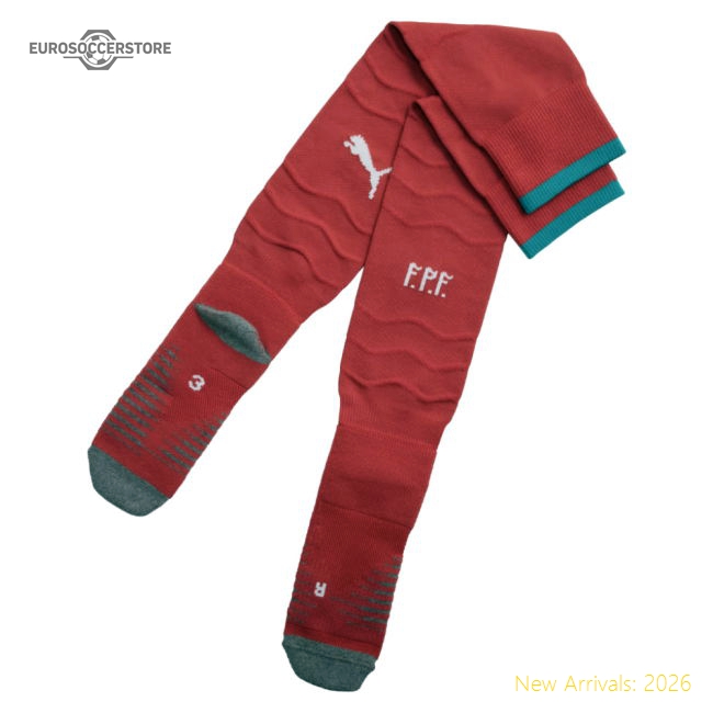 2026-2027 Portugal Home Socks (Red)-Vantage Point Soccer