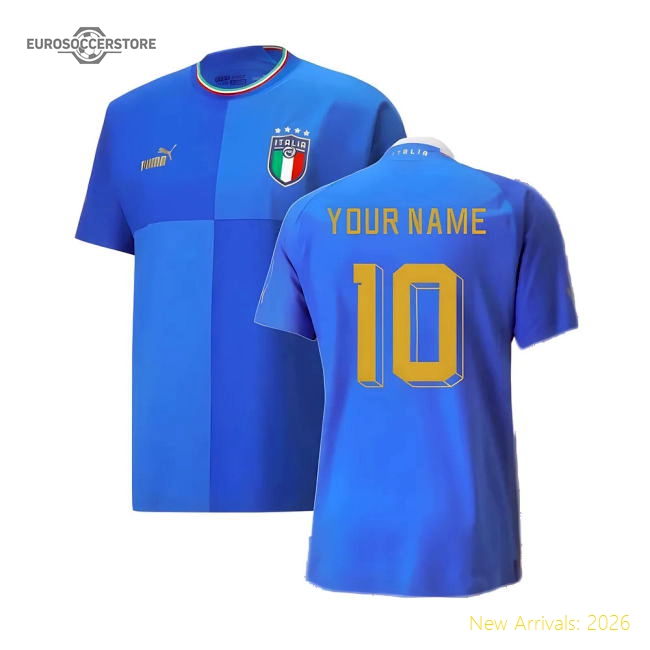 2022-2023 Italy Home Jersey Authentic with Packaging (Your Name)-Vantage Point Soccer