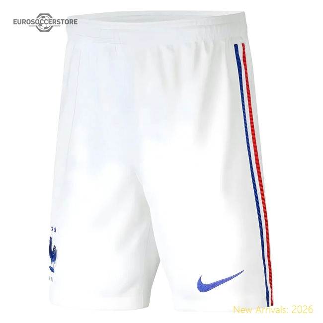 2020-2021 France Nike Away Shorts (White) - Kids-Vantage Point Soccer