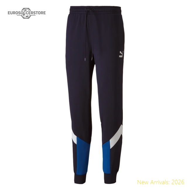2020-2021 Italy Iconic MCS Track Pant (Blue)-Vantage Point Soccer