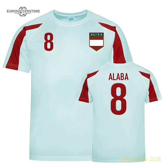 Austria Sports Training Jersey (Alaba 8)-Vantage Point Soccer