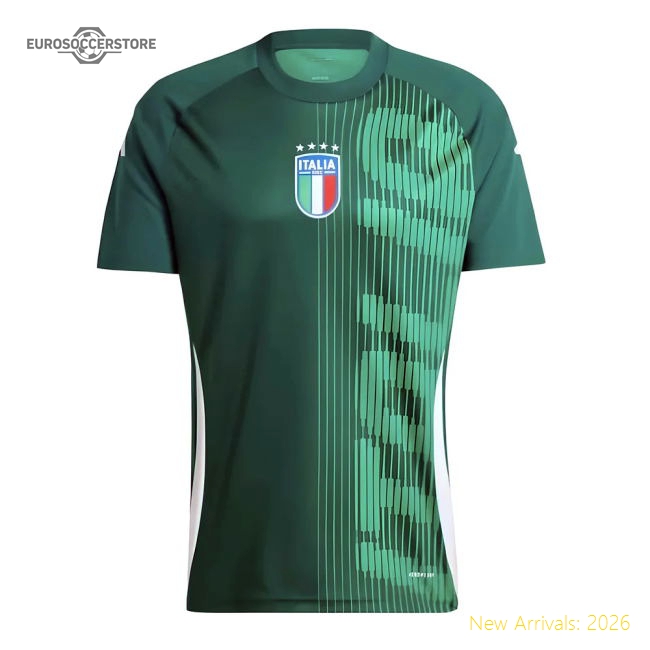 2024-2025 Italy Pre-Match Shirt (Green)-Vantage Point Soccer