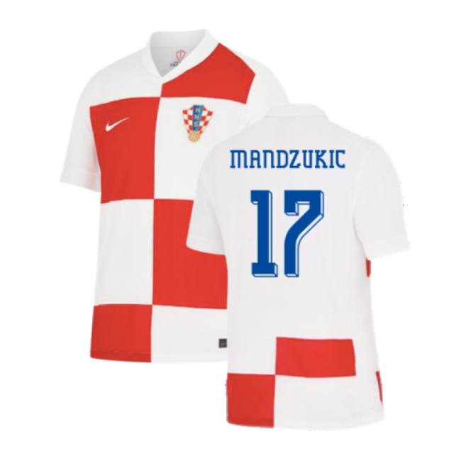 2024-2025 Croatia Home Shirt (Mandzukic 17)-Vantage Point Soccer