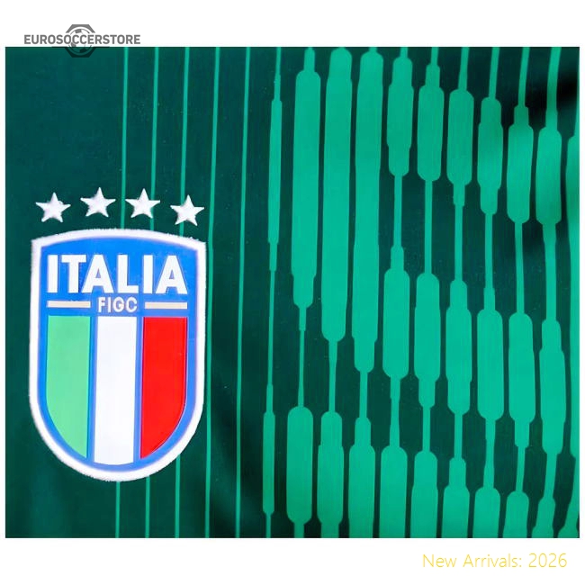 2024-2025 Italy Pre-Match Shirt (Green)-Vantage Point Soccer