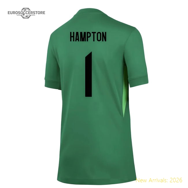 2025-2026 England WEC Goalkeeper Shirt (Green) - Kids (Hampton 1)-Vantage Point Soccer