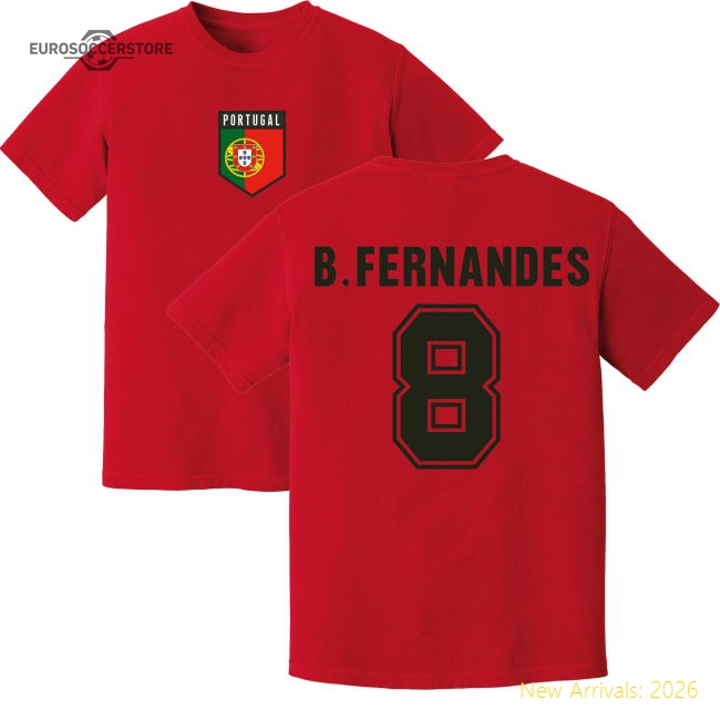 Bruno Fernandes Portugal Training Jersey (Red)-Vantage Point Soccer
