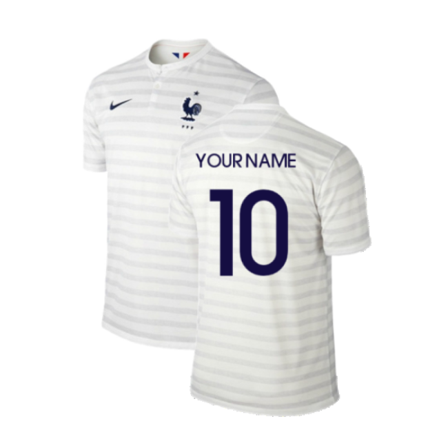 France 2014-15 Away Shirt ((Excellent) M) (Your Name)-Vantage Point Soccer