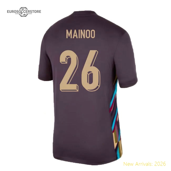 2024-2025 England Away Shirt (Mainoo 26)-Football Shirts Shop