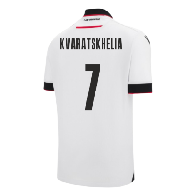 2025-2026 Georgia Home Shirt (Kvaratskhelia 7)-Vantage Point Soccer