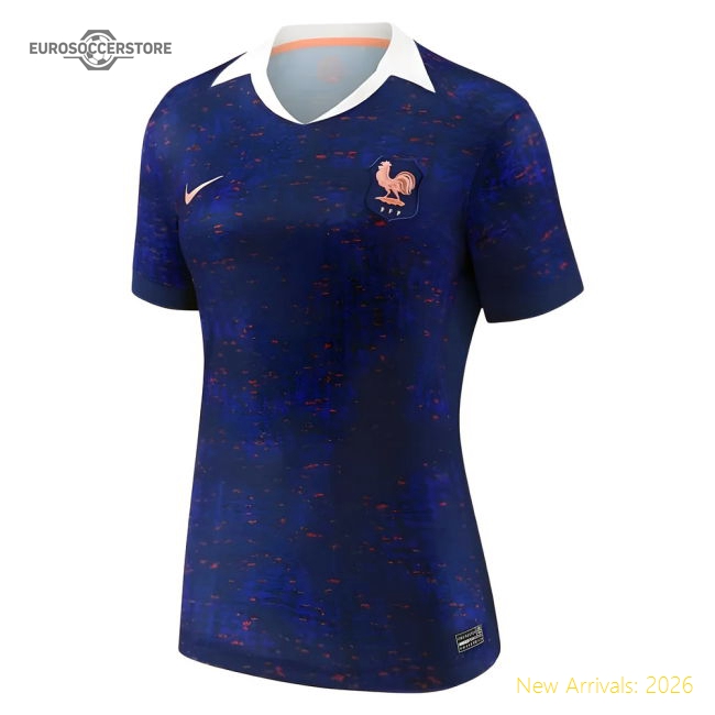 2025 France Womens Team Home Shirt (Unisex) - Ladies-Vantage Point Soccer