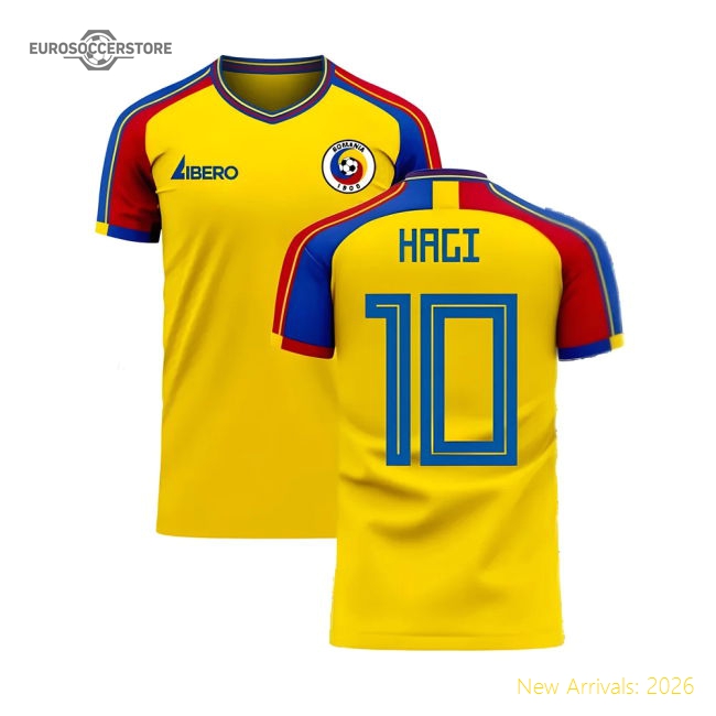 Romania 2025-2026 Home Concept Football Kit (Libero) (HAGI 10)-Vantage Point Soccer