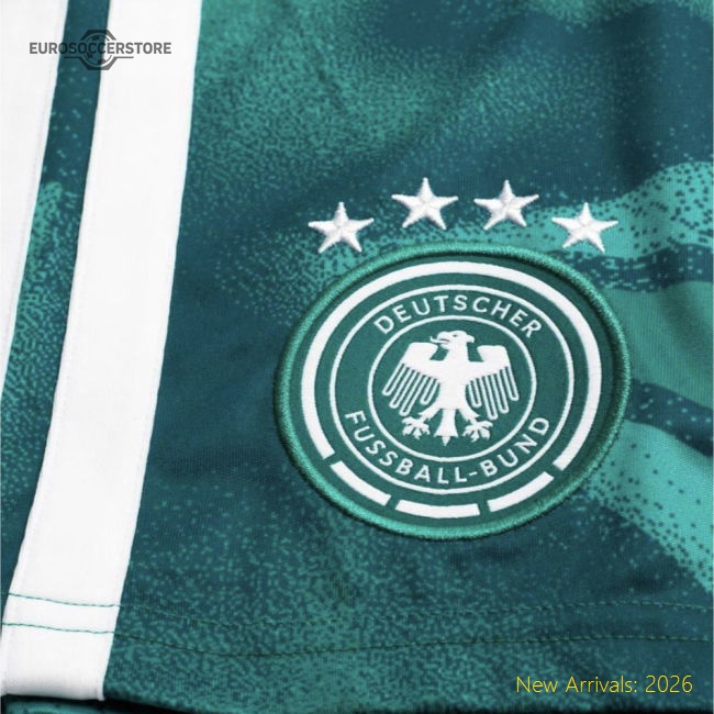 2026-2027 Germany Home Goalkeeper Shorts (Active Green)-Vantage Point Soccer