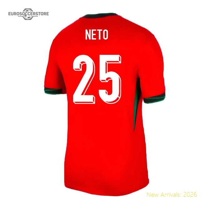 2024-2025 Portugal Home Shirt (Neto 25)-Vantage Point Soccer