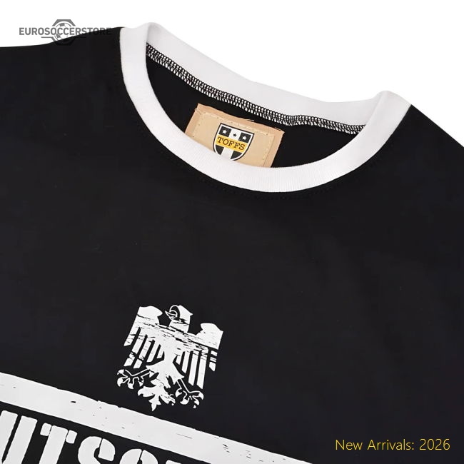 Deutschland T-Shirt - Black/White Ringer-Vantage Point Soccer