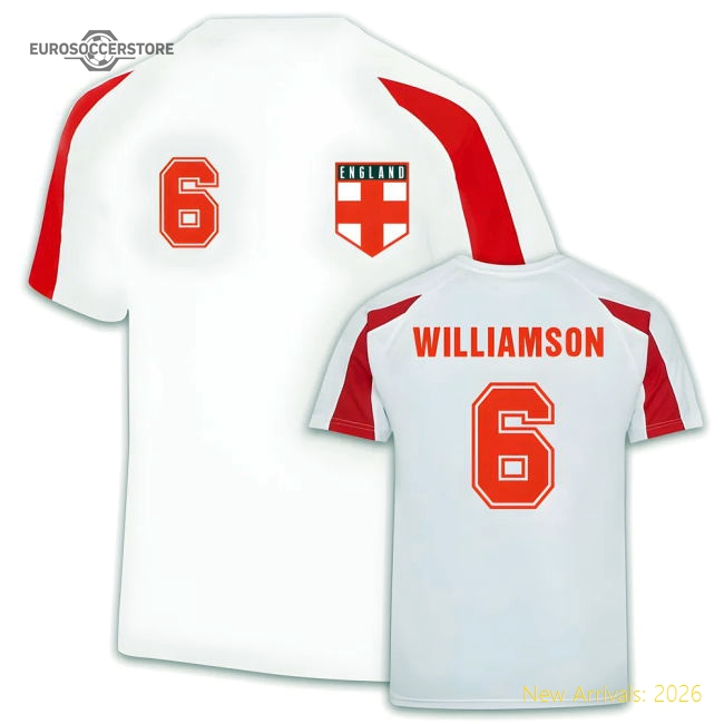 England Women Sports Training Jersey (Leah Williamson 6)-Vantage Point Soccer