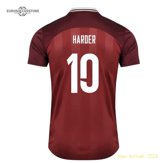 2025-2026 Denmark Womens Team Home Shirt (Unisex) (Harder 10)-Vantage Point Soccer