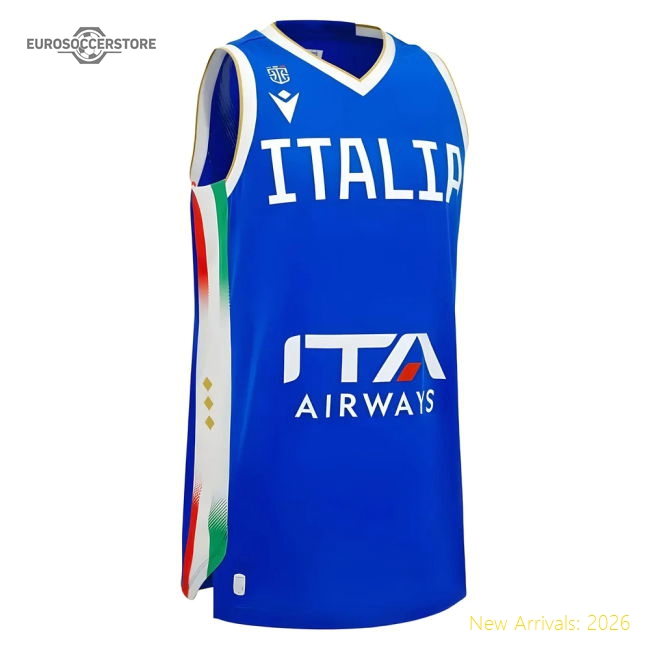 2025-2026 Italy FIP Basketball Away Jersey (Blue)-Vantage Point Soccer