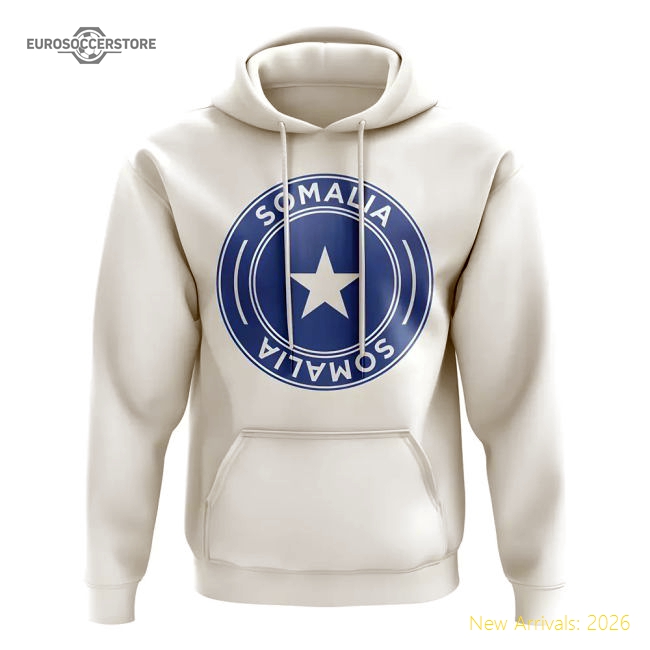 Somalia Football Badge Hoodie (White)-Football Shirts Shop