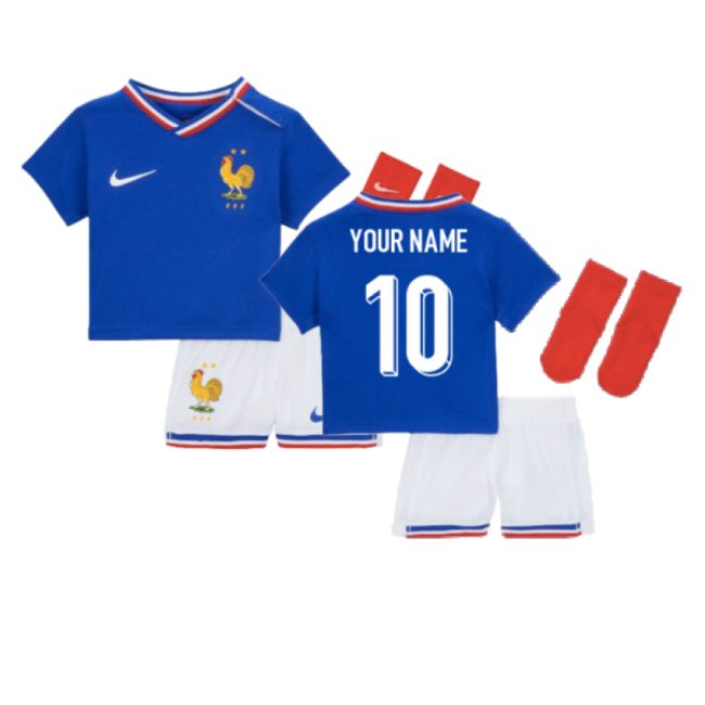 2024-2025 France Home Baby Kit (Your Name)-Vantage Point Soccer
