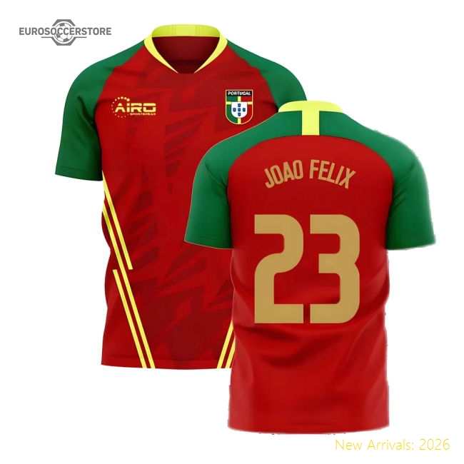 Portugal 2025-2026 Home Concept Football Kit (Airo) (Joao Felix 23)-Vantage Point Soccer