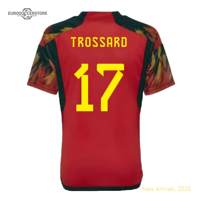 2022-2023 Belgium Home Shirt (Kids) (Trossard 17)-Vantage Point Soccer
