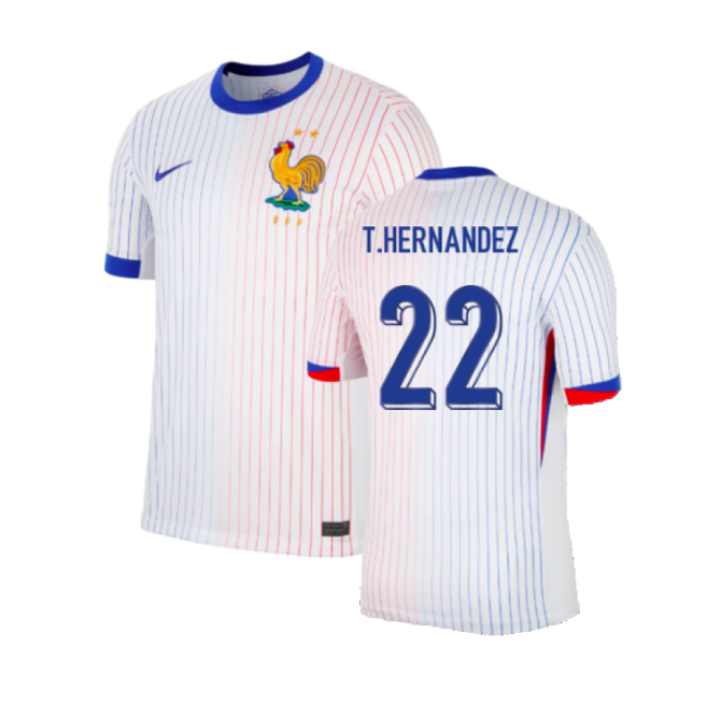 2024-2025 France Away Shirt (T.Hernandez 22)-Vantage Point Soccer