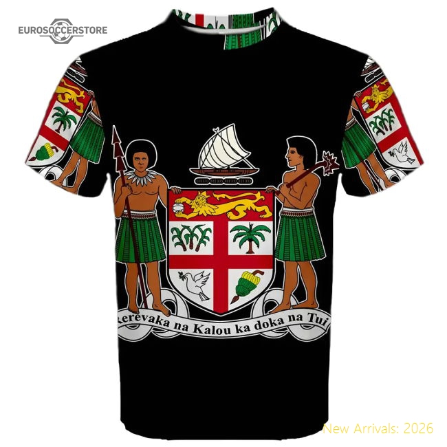 Fiji Coat of Arms Sublimated Sports Jersey-Vantage Point Soccer