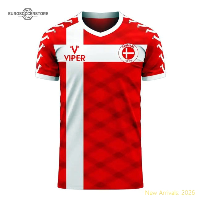 Denmark 2025-2026 Home Concept Football Kit (Viper) (ERIKSEN 10)-Vantage Point Soccer