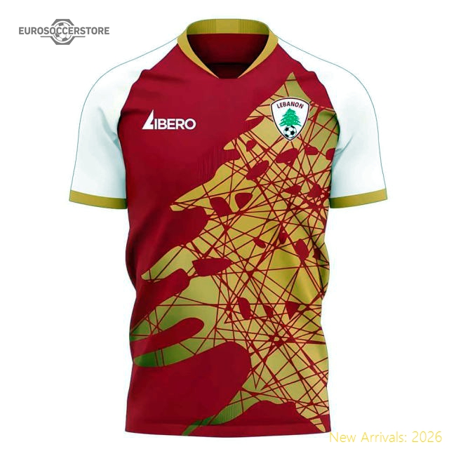 Lebanon 2025-2026 Home Concept Football Kit (Libero) - Baby-Vantage Point Soccer