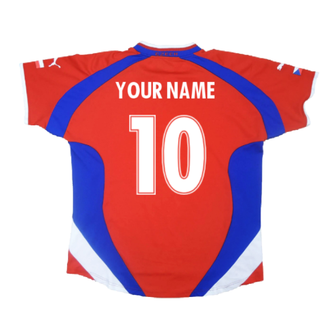 Czech Republic 2000-02 Home Shirt ((Excellent) L) (Your Name)-Vantage Point Soccer