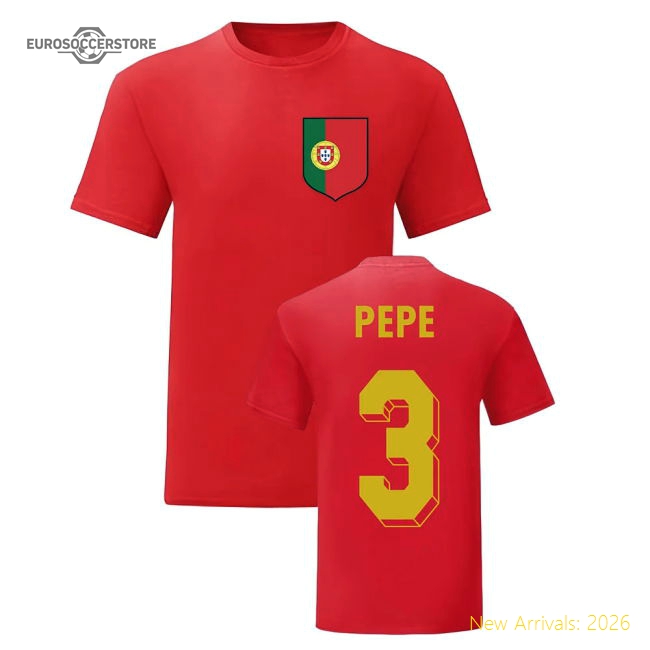 Pepe Portugal National Hero Tee (Red)-Vantage Point Soccer