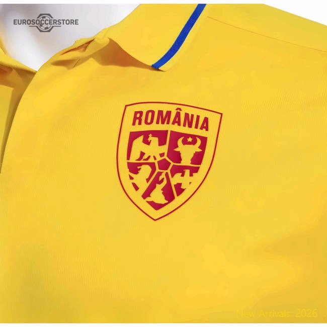 2025-2026 Romania Presentation Polo Shirt (Yellow)-Vantage Point Soccer