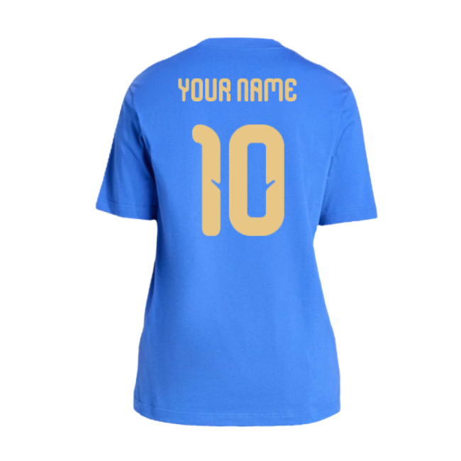 2026-2027 Italy DNA Graphic Tee (Blue) (Your Name)-Vantage Point Soccer
