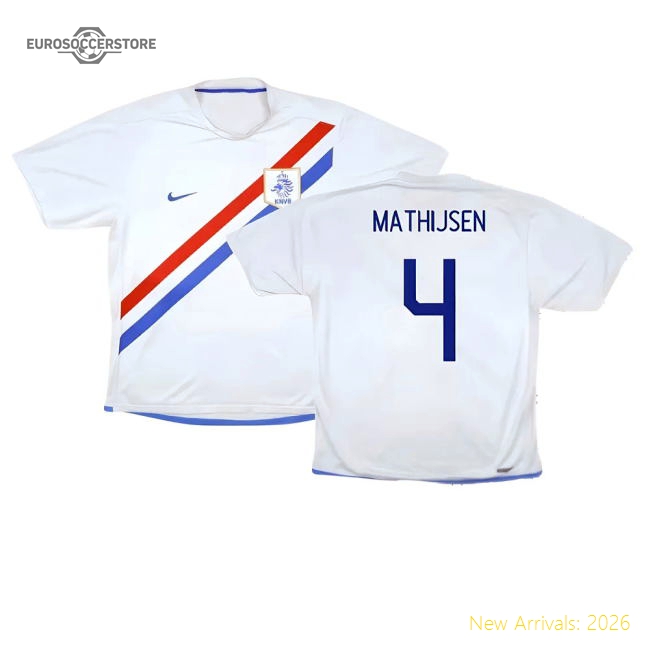 Holland 2006-08 Away Shirt ((Very Good) S) (Mathijsen 4)-Football Jersey Hub