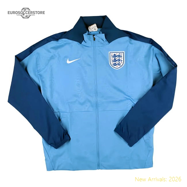 2023-2024 England Dri-FIT Anthem Jacket (Gym Blue) - Womens-Vantage Point Soccer