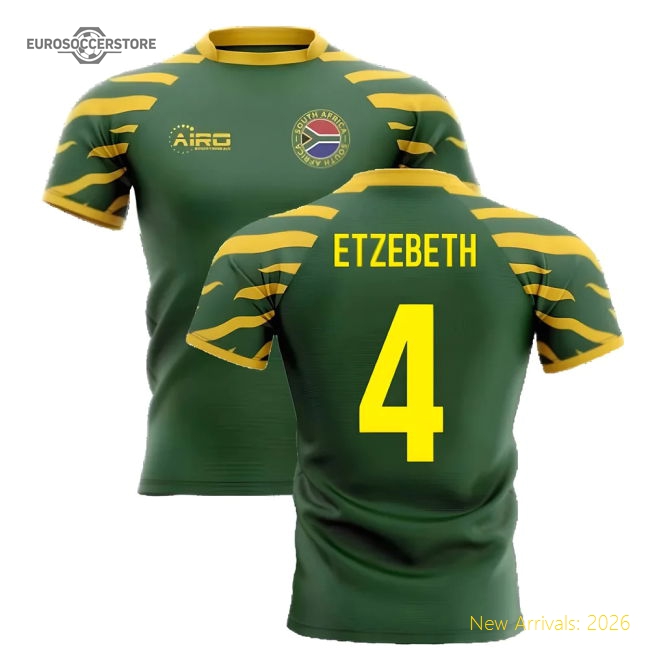 2025-2026 South Africa Springboks Home Concept Rugby Shirt (Etzebeth 4)-Football Shirts Shop