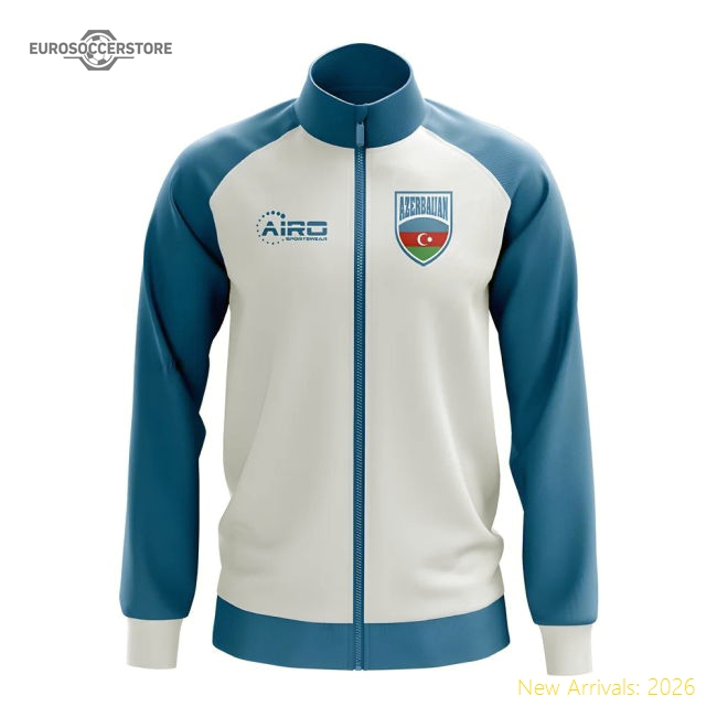 Azerbaijan Concept Football Track Jacket (White)-Vantage Point Soccer