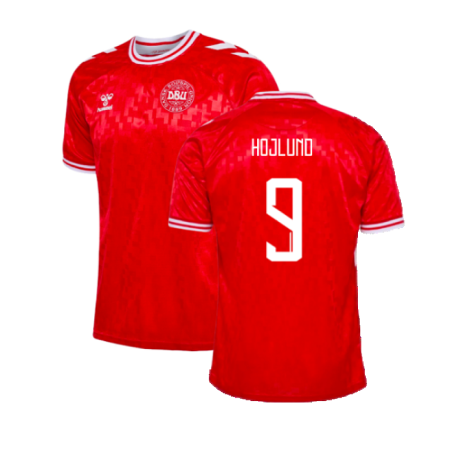 2024-2025 Denmark Home Shirt (Hojlund 9)-Vantage Point Soccer