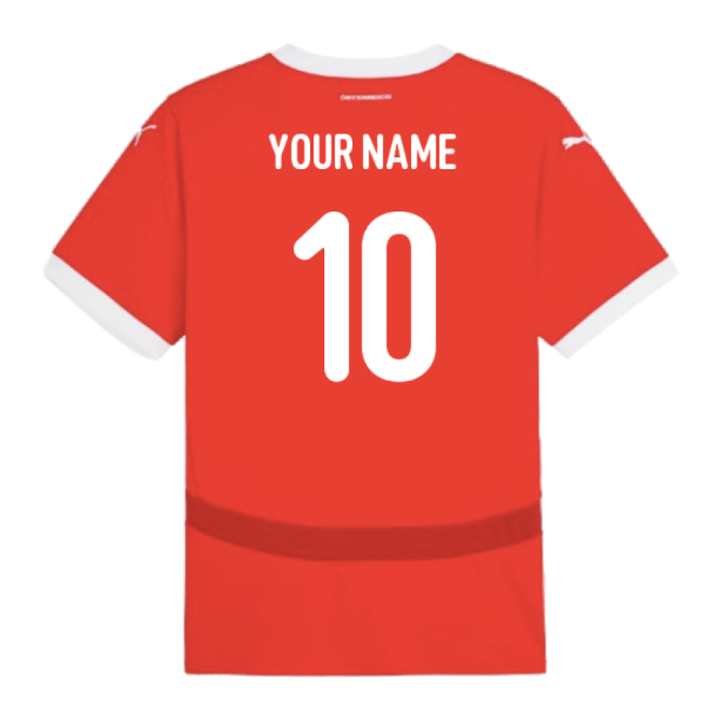2024-2025 Austria Home Shirt (Your Name)-Vantage Point Soccer