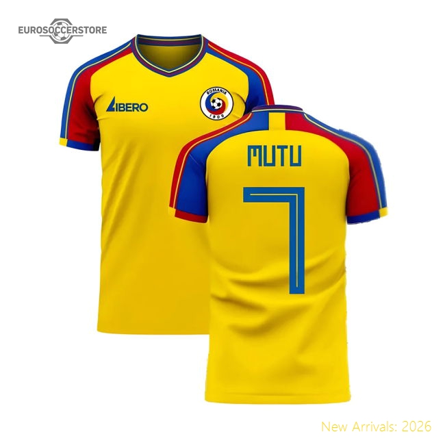 Romania 2025-2026 Home Concept Football Kit (Libero) (MUTU 7)-Vantage Point Soccer