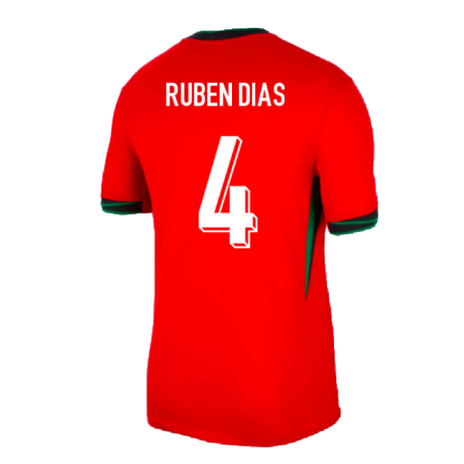 2024-2025 Portugal Home Shirt (Ruben Dias 4)-Vantage Point Soccer