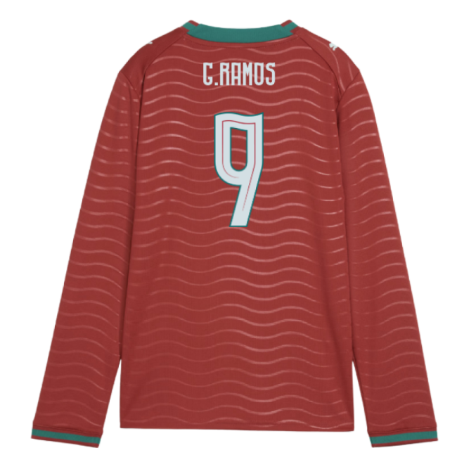 2026-2027 Portugal Long Sleeve Home Shirt (Kids) (G.Ramos 9)-Vantage Point Soccer