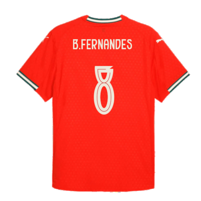 2025-2026 Portugal Home Shirt (B.Fernandes 8)-Vantage Point Soccer