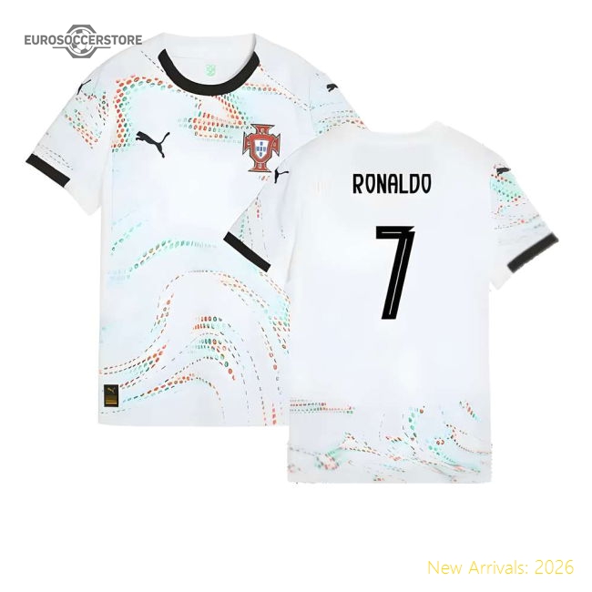 2025-2026 Portugal Away Shirt (Womens) (Ronaldo 7)-Vantage Point Soccer