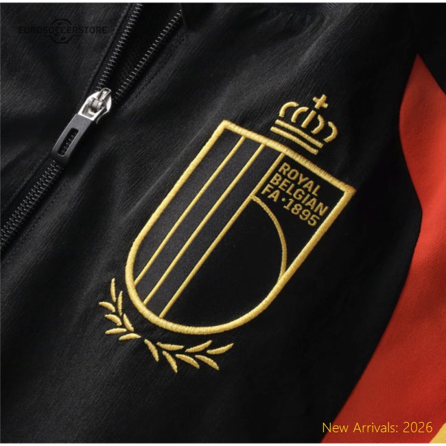 2026-2027 Belgium Presentation Jacket (Black)-Vantage Point Soccer